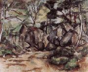 Paul Cezanne Le Sous-bois oil painting reproduction
